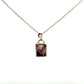 Derbyshire Blue John Sterling Silver Rectangular Necklace