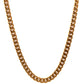 Unique & Co Stainless Steel 50cm Yellow Gold Plated Matt Polished Chain