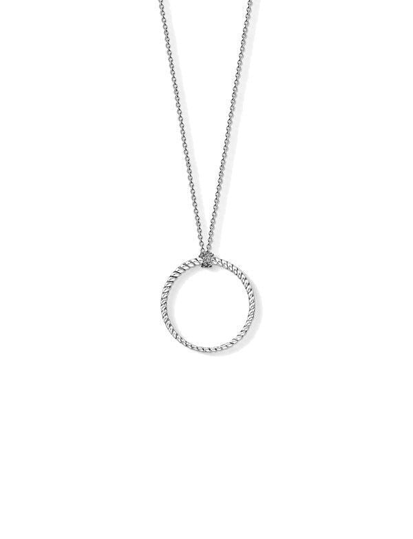 Thomas Sabo Twist Open Circle Large Necklace X0251-637-21-l90