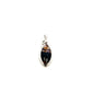 Derbyshire Blue John Sterling Silver Unique Facetted Marquise Pendant
