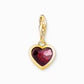 Thomas Sabo GoldPlated Silver Romance Red Heart Charm 2094-414-10