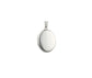 Sterling Silver 20mm Oval Flat Locket