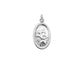 Sterling Silver Oval Polished Small St Christopher