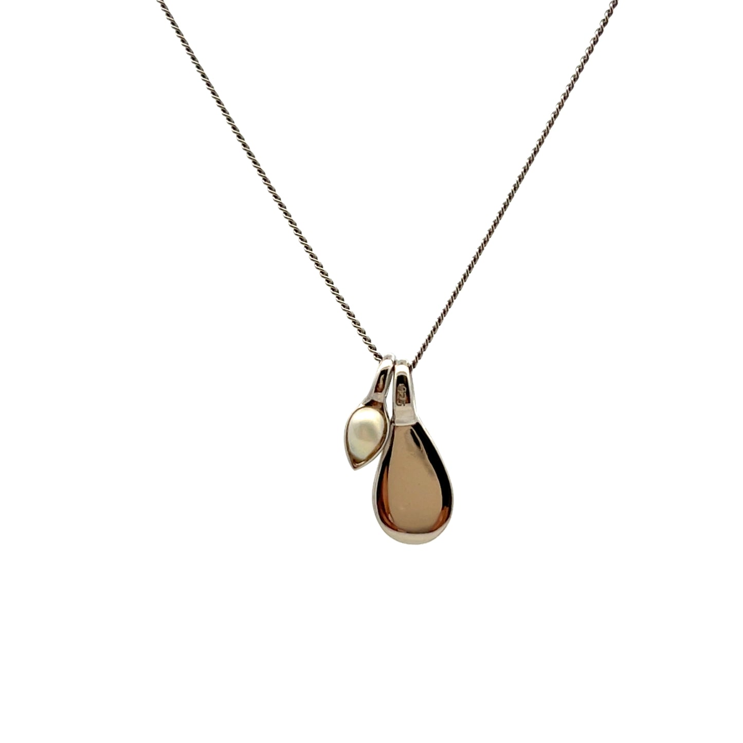 Sterling Silver Freshwater Cultured Pearl June Birthstone Necklace