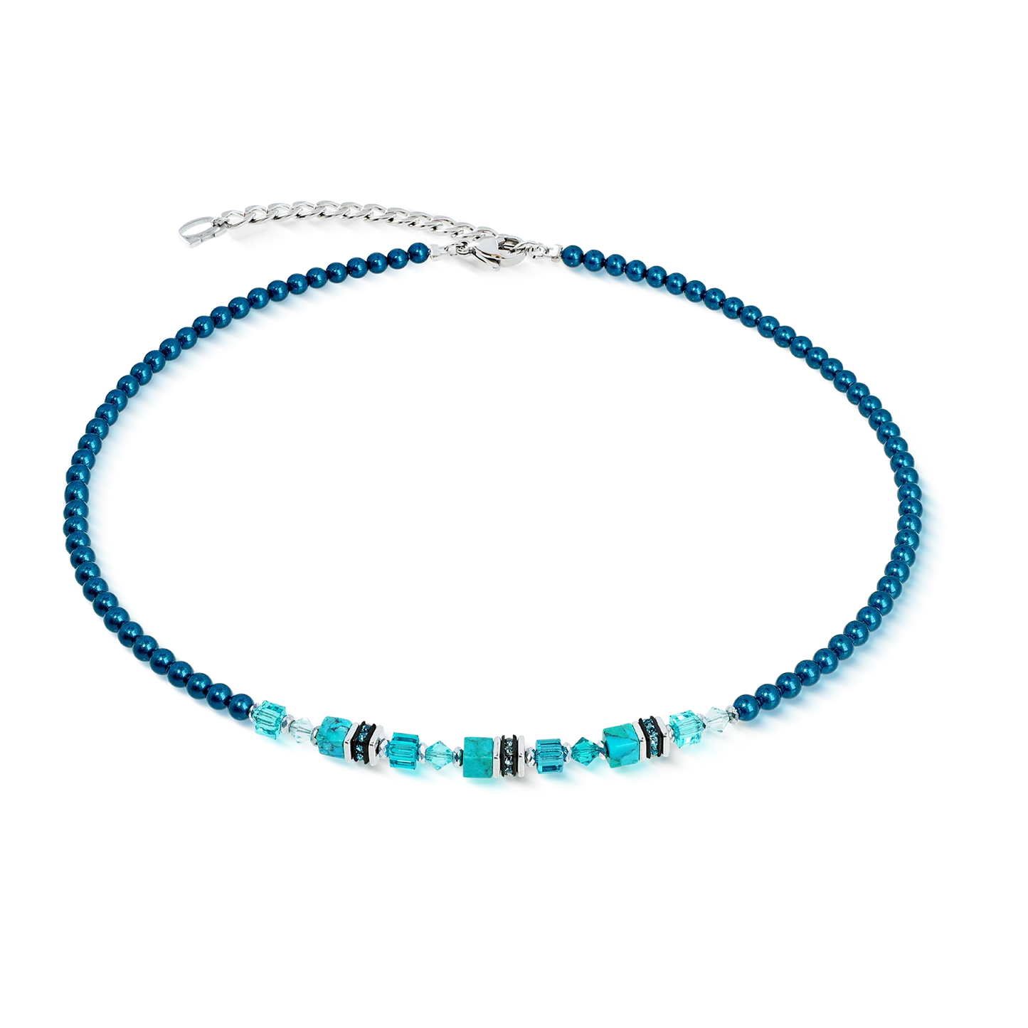 Coeur De Lion Transformative Teal Blue Bead Necklace