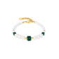 Coeur De Lion Cocktail Pearls Bracelet Emerald