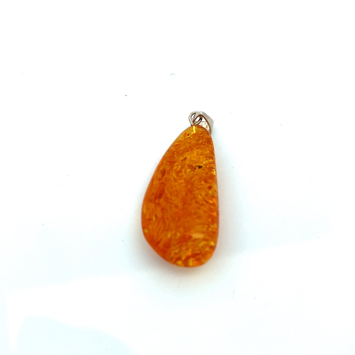 Sterling Silver Amber Pendant