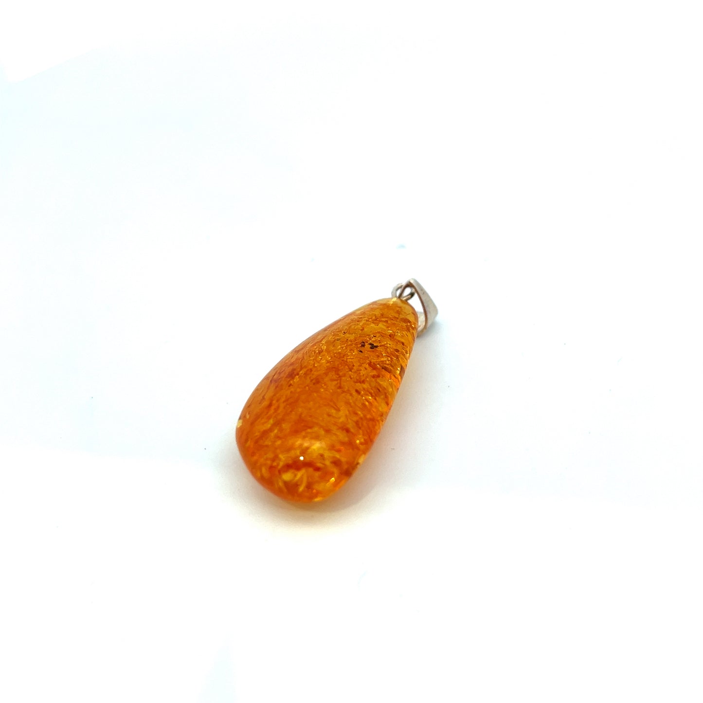 Sterling Silver Amber Pendant