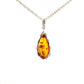 Sterling Silver Amber Pendant