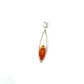 Sterling Silver Amber Pendant