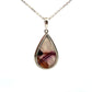 Derbyshire Blue John Sterling Silver Teardrop Shaped Pendant