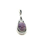 Derbyshire Blue John Sterling Silver Unique Teardrop Shaped Pendant