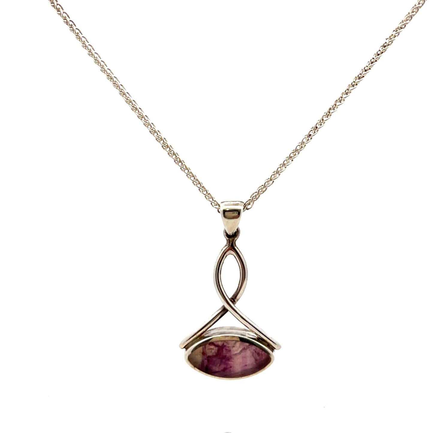 Derbyshire Blue John Unique Shaped Necklace