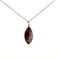 Derbyshire Blue John Sterling Silver Unique Facetted Marquise Necklace