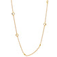 Hot Diamonds Yellow Gold Plated White Topaz Necklace