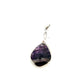 Derbyshire Blue John Sterling Silver Crossover Unique Pendant