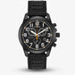 Citizen Black Military Style Chronograph Canvas Strap Watch AT0205-01E