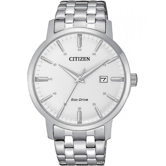 Citizen Stainless Steel White Dial Bracelet Watch BM7460-88H