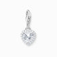 Thomas Sabo Romance White Cubic Zirconia Heart Cluster Charm 2202-051-14