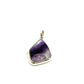 Derbyshire Blue John Sterling Silver Unique Shaped Large Pendant