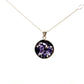 Derbyshire Blue John Sterling Silver Chatsworth Sunflower Necklace