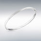 Sterling Silver 4x2mm Oval Tube Polished Bangle
