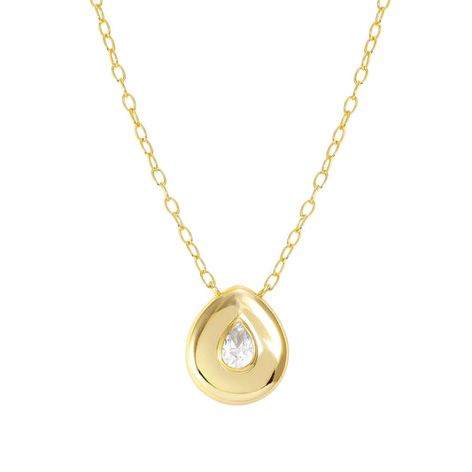 Nomination Domina Drop Necklace Gold Plated with Cubic Zirconia 240402/015