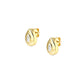 Nomination Domina Yellow Gold Plated Stud Earrings with Cubic Zirconia 240403/015