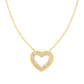 Nomination Lovecloud Heart Necklace Yellow Gold Plated and Cubic Zirconia 240504/008