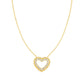 Nomination Lovecloud Heart Necklace Yellow Gold Plated and Cubic Zirconia 240504/008