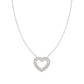 Nomination Lovecloud Sterling Silver Cubic Zirconia Heart Necklace 240504/009