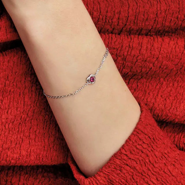 Nomination Cosmiclove Heart Red Cubic Zirconia Bracelet 241704/006