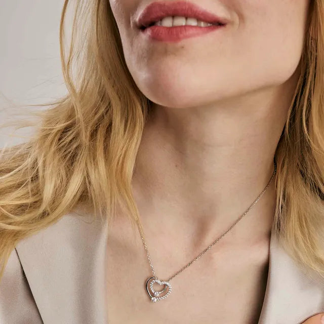 Nomination CosmicLove Hearts Cubic Zirconia Necklace 241709/004