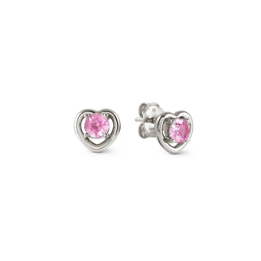 Nomination CosmicLove Pink Cubic Zirconia Heart Studs 241711/002