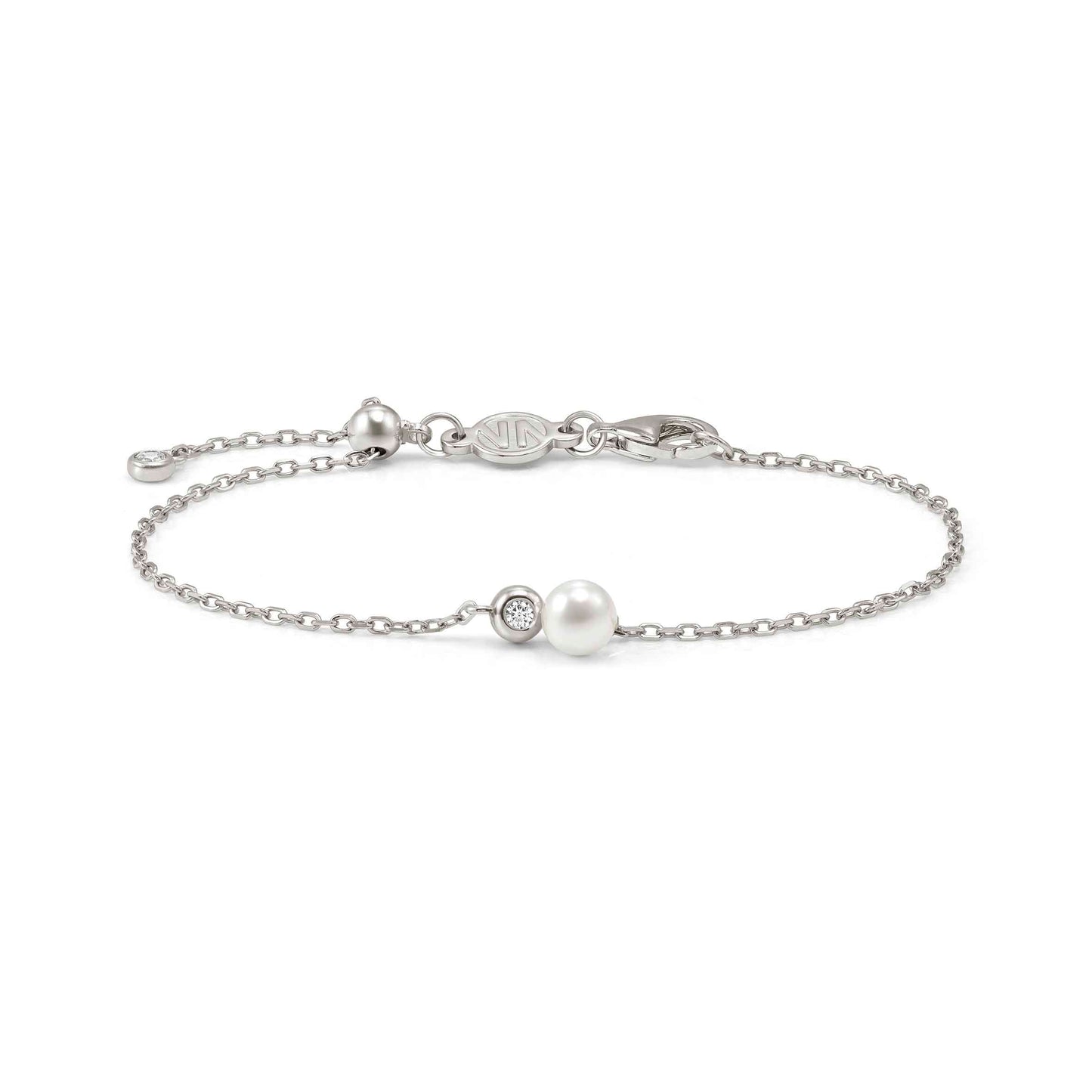 Nomination Pearls Loop Sterling Silver Cubic Zirconia Bracelet 242901/043