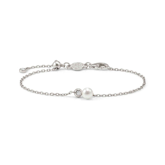 Nomination Pearls Loop Sterling Silver Cubic Zirconia Bracelet 242901/043