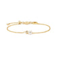 Nomination Pearls Loop Yellow Gold Plated Sterling Silver Cubic Zirconia Bracelet 242901/044