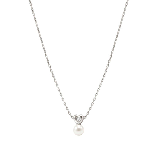 Nomination Pearls Loop Sterling Silver Cubic Zirconia Necklace 242902/004