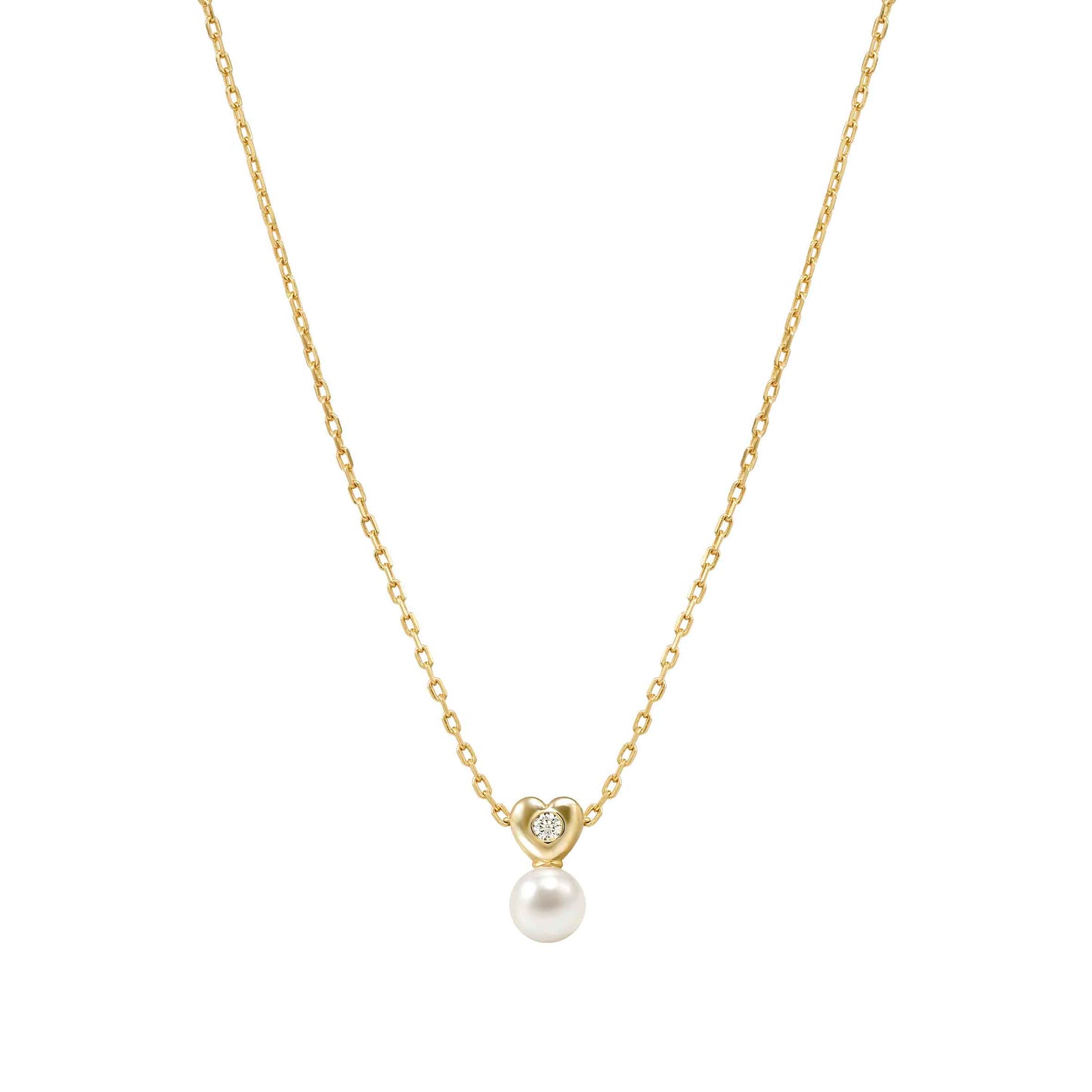 Nomination Pearls Loop Cubic Zirconia Heart Necklace 242902/006
