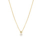 Nomination Pearls Loop Yellow Gold Plated Sterling Silver Cubic Zirconia Necklace 242902/044