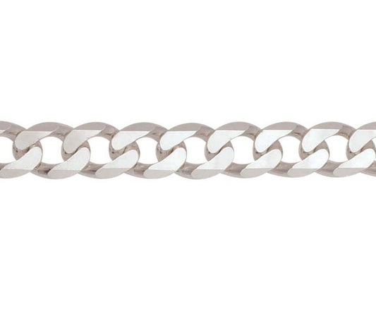 Sterling Silver Solid Metric Curb Bracelet