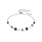 Coeur De Lion Black Adjustable Cubes Bracelet