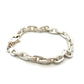 Sterling Silver Solid Oval Rope Bracelet 7.5"