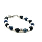 Unique & Co Lapis Lazuli and Lava Stone Bead Bracelet 19cm