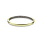 Yellow Gold Plated 6mm Plain D Hollow Bangle