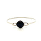 Derbyshire Blue John Sterling Silver Slim Bangle
