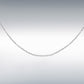 Platinum 18" Diamond Cut Trace Chain 1.6mm