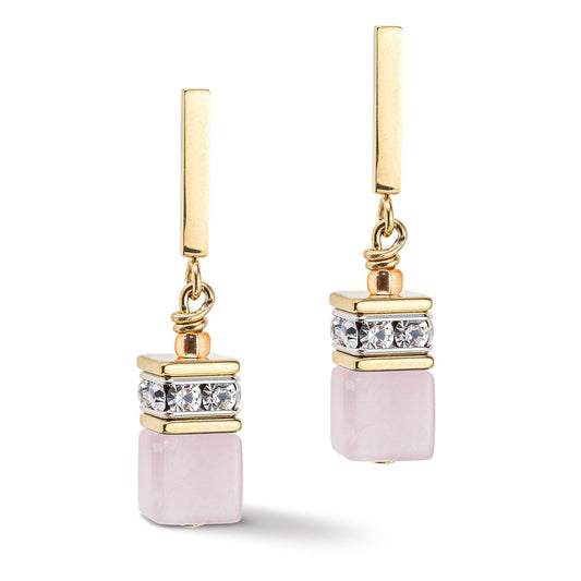 Coeur De Lion Pastel Pink Drop Earrings