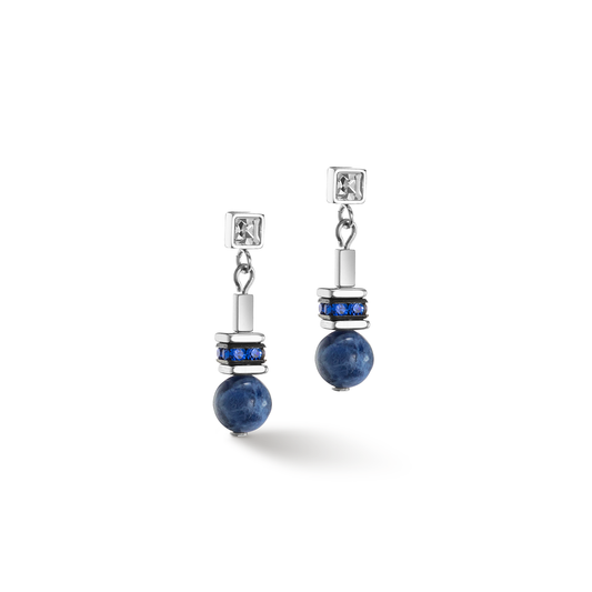 Coeur De Lion Navy Blue Crystal Drop Earrings