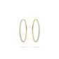Yellow Gold Plated 40mm Huggy Cubic Zirconia Hoop Earrings
